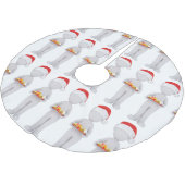 weihnachtsburger santa polyester weihnachtsbaumdecke (Schrägansicht)