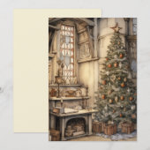 Weihnachtsbüro Einladung (Vorne/Hinten)
