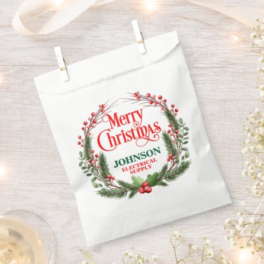 Weihnachtsbüro-Party Geschenktütchen (Ausgeschnitten)