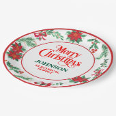 Weihnachtsbüro-Party Pappteller (Schrägansicht)