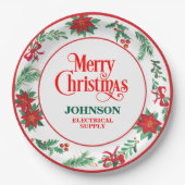 Weihnachtsbüro-Party Pappteller (Vorderseite)