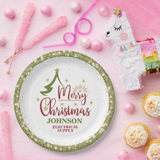 Weihnachtsbüro-Party Pappteller (Party)