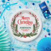 Weihnachtsbüro-Party Pappteller (Party)