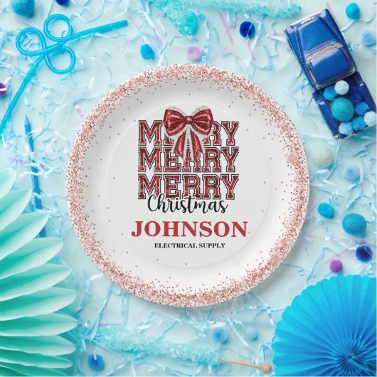 Weihnachtsbüro-Party Pappteller (Party)