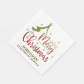 Weihnachtsbüro-Party Serviette (Ecke)