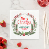 Weihnachtsbüro-Party Serviette (Beispiel)