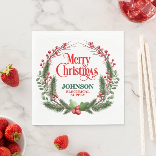 Weihnachtsbüro-Party Serviette (Beispiel)