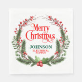 Weihnachtsbüro-Party Serviette (Vorderseite)