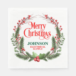 Weihnachtsbüro-Party Serviette