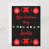 Weihnachtsbüros-Party Einladung (Vorderseite)
