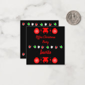 Weihnachtsbüros-Party Einladung (Vorderseite/Rückseite Beispiel)