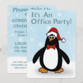 Weihnachtsbüros-Party Einladungen (Vorne/Hinten)