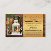 Weihnachtsbüros Vielen Dank Geschäftskarte Visitenkarte (Rückseite)