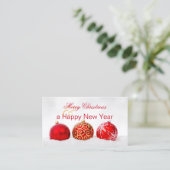 Weihnachtsbüros Vielen Dank Geschäftskarte Visitenkarte (Stehend Vorderseite)