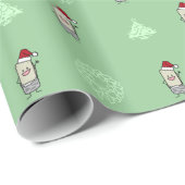 Weihnachtsburrito-wellenartig bewegender geschenkpapier (Rolleneckpunkt)