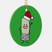 Weihnachtsburrito-wellenartig bewegender keramikornament (Rechts)