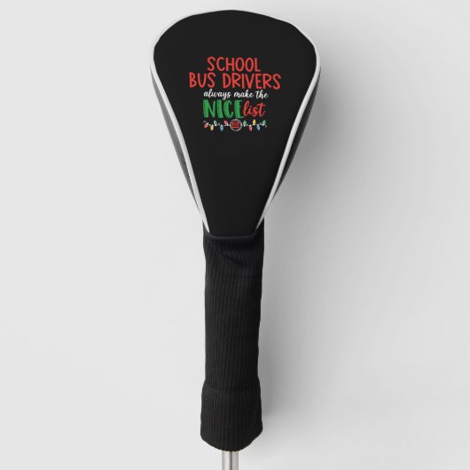 Weihnachtsbusfahrer, Schulbus Golf Headcover (Vorderseite)