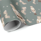 Weihnachtsbussknackpapier Geschenkpapier (Rolleneckpunkt)