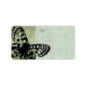 Weihnachtsbutterfly-Rücksendeadressen-Aufkleber - Adressaufkleber (Vorne)