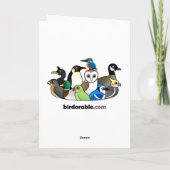 Weihnachtsc$rubin-throated Kolibri Feiertagskarte (Rückseite)