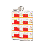 WeihnachtsCache Vinyl Wrapped Flask Flachmann (Links)