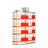 WeihnachtsCache Vinyl Wrapped Flask Flachmann (Rechts)
