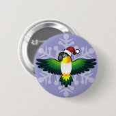 WeihnachtsCaique/-Lovebird/-Pionus/-papagei Button (Vorne & Hinten)