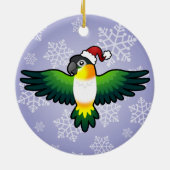 WeihnachtsCaique/-Lovebird/-Pionus/-papagei Keramikornament (Hinten)