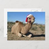 Weihnachtscamelpostkarte Feiertagspostkarte (Vorne/Hinten)