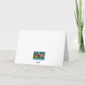 Weihnachtscamper am See Weihnachtskarten Feiertagskarte (Rückseite)