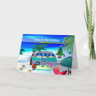 Weihnachtscamper Holiday Karte