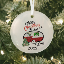 Weihnachtscampingkunst Ornament Aus Glas