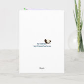 Weihnachtscarol-Gesang-Miezekatze Feiertagskarte (Rückseite)