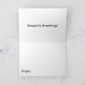 Weihnachtscarol-Sänger Feiertagskarte (Innenseite)