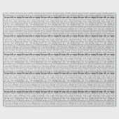 Weihnachtscarol-Texte Yuletide Grüße Geschenkpapier (Flach)