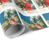 WeihnachtsCarolers Geschenkpapier (Rolleneckpunkt)