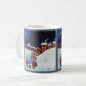 Weihnachtscarolers-Weihnachtskaffee-Tasse Kaffeetasse (Vorderseite Links)