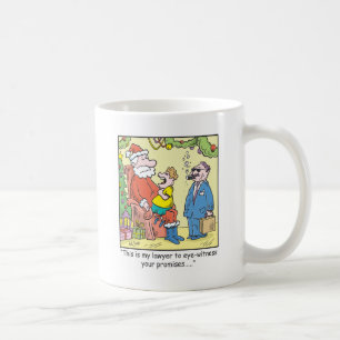 WeihnachtsCartoon-Sankt Versprechen Kaffeetasse