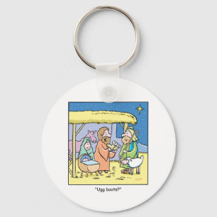 WeihnachtsCartoon Ugg Stiefel Schlüsselanhänger