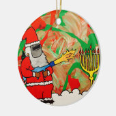 Weihnachtschanukka-Verzierung Keramikornament (Links)