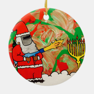 Weihnachtschanukka-Verzierung Keramikornament