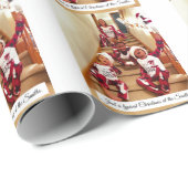 Weihnachtschaos Geschenkpapier (Rolleneckpunkt)