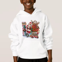 Weihnachtschaos Santa EV-Ladegerät Lustiger Hoodie