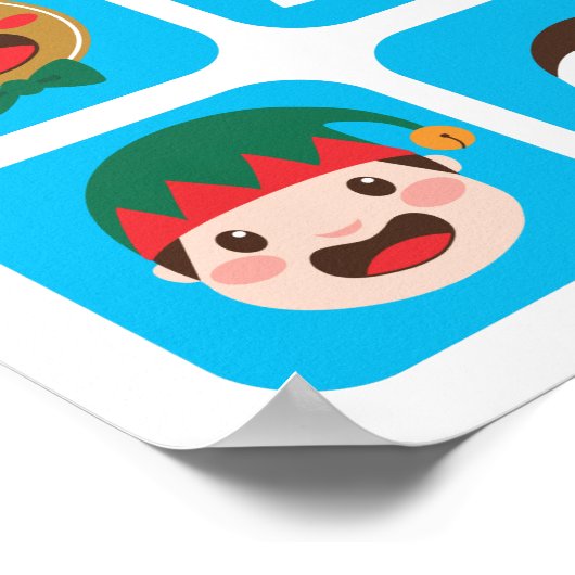 Weihnachtscharakter Poster (Ecke)