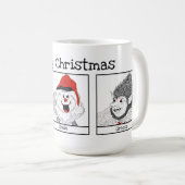 Weihnachtscharakter rund um die Weltausstellung Kaffeetasse (VorderseiteRechts)