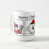 Weihnachtscharakter rund um die Weltausstellung Kaffeetasse (Vorderseite Links)