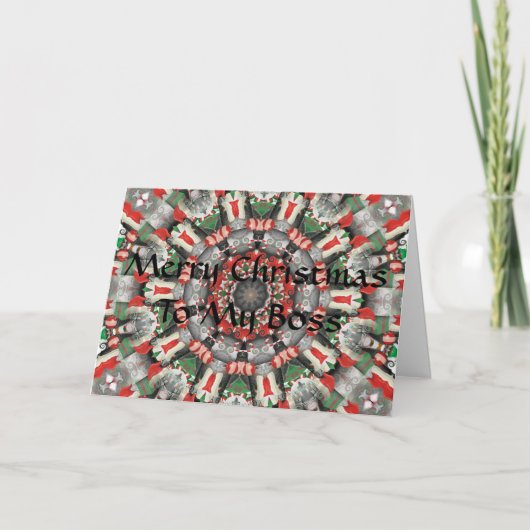 Weihnachtschef-Karte Feiertagskarte (Vorderseite)