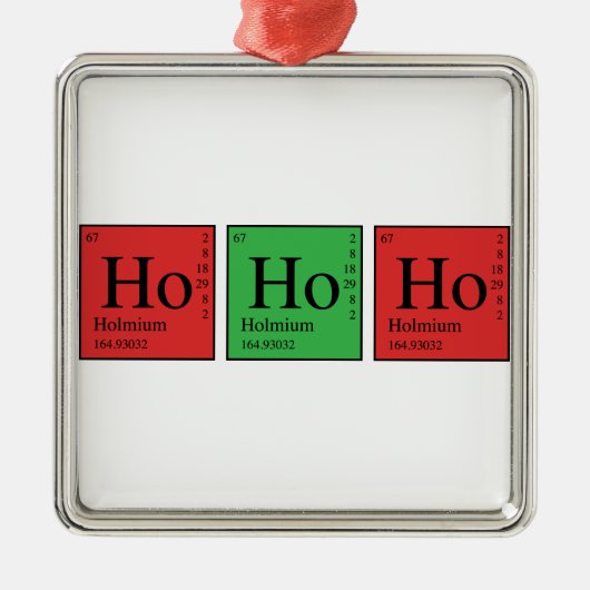 Weihnachtschemie Ornament Aus Metall (Vorne)