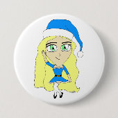 Weihnachtschibi Button (Vorderseite)