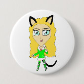 Weihnachtschibi Button (Vorderseite)